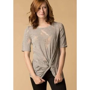 Suki + Solaine Burnout Knot Tee M